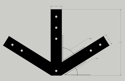 Custom Fan plate in 3/16" Unfinished mild steel